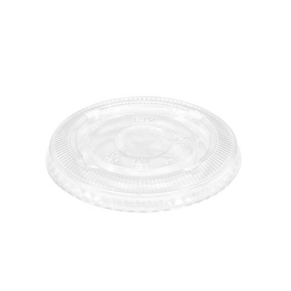 F92 | 92mm PET Clear Round Flat Lid | Fit VG12 Cup - 1000 Pcs