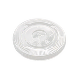 F92 | 92mm PET Clear Round Flat Lid | Fit VG12 Cup - top