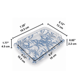 FS-1105 Blue Maple PET Sushi Tray W/ Clear Lid | 7.28x5.12x1.77" - size