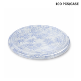 FS-65 PET | 15" Blue Maple Pattern Sushi Party Tray W/ Lid