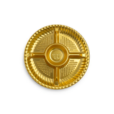 FS-9505 | 9.5" Golden Round Container W/ Clear Lid | 5 Compartment - base