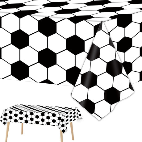 Football Party Tablecloth | World Cup Disposable Plastic Table Cover