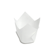6" White Tulip Cupcake Baking Cup Muffin Liner Holder