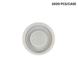 80710 | Plastic 62mm White Flat Lid | Fit 4oz Paper Cup