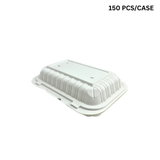 CY-96 | Microwavable PP Rectangular Clamshell Container W/ Vent Hole | 9x6x2.6"