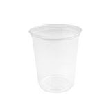 HD 32oz PET Clear Round Salad Container Dessert Cup | 117mm Top