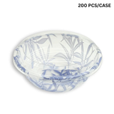 HD-1000ML | 34oz PP Blue Maple Donburi Bowl W/ PET Clear Lid