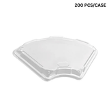 #FS-3102 PET Lid | Clear Fan-Shaped Lid | Fit #3102 Sushi Tray (Lid Only)