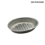 18" Silver Oval Aluminum Foil Container (Base Only)