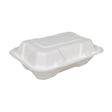 HD-B034 | Sugarcane Clamshell Food Container | 9x6x3" - 200 Pcs