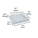 HD-SQ-13 | PET Square Blue Maple Sushi Tray w/Lid