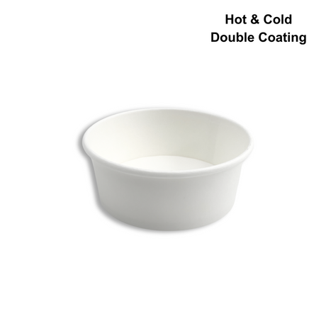HD 10oz White Double Coating Paper Soup Cup | 115mm Top (Base Only) - 500 Pcs