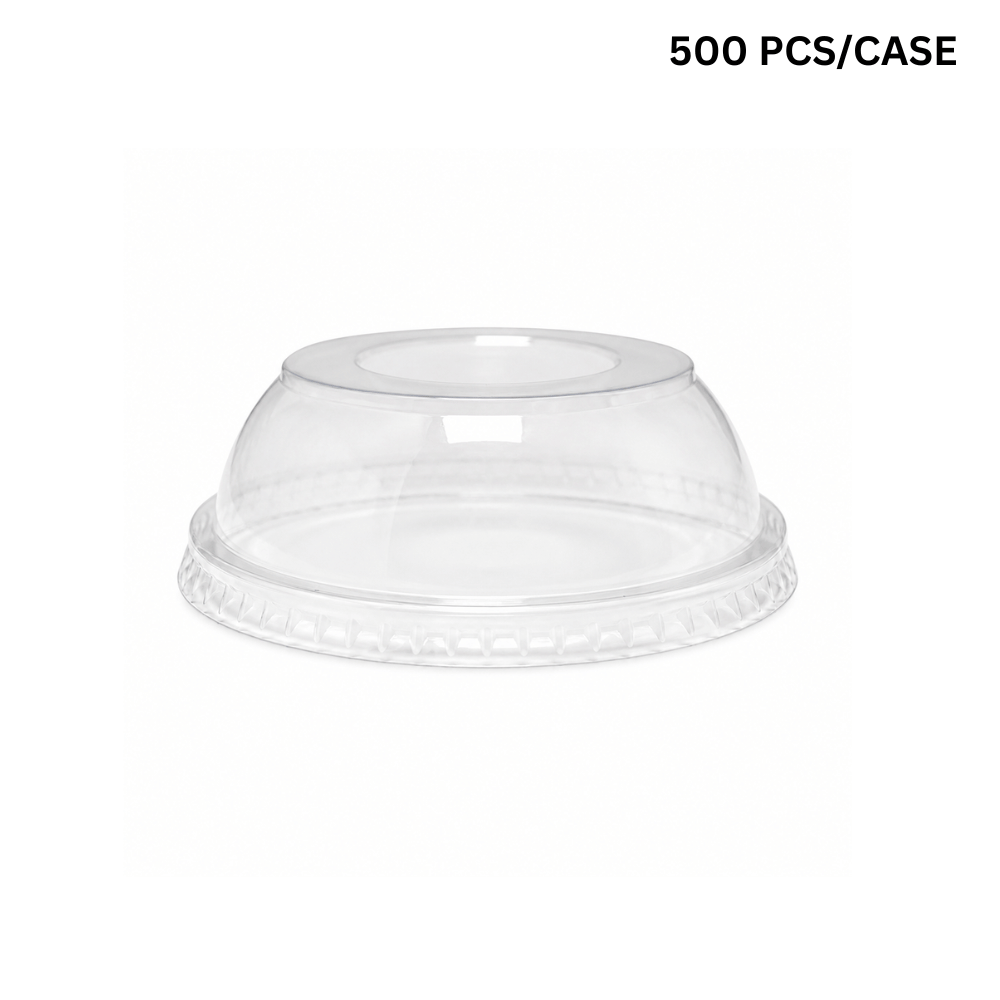 HD 117mm PET Clear Dome Lid | Fit HD 8/12/16/24/32oz Round Salad Container-500 pcs