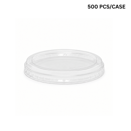HD 117mm PET Clear Flat Lid | Fits 8–32oz Round Salad Containers - 500 pcs