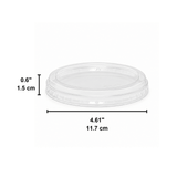 HD 117mm PET Clear Flat Lid | Fits 8–32oz Round Salad Containers - size