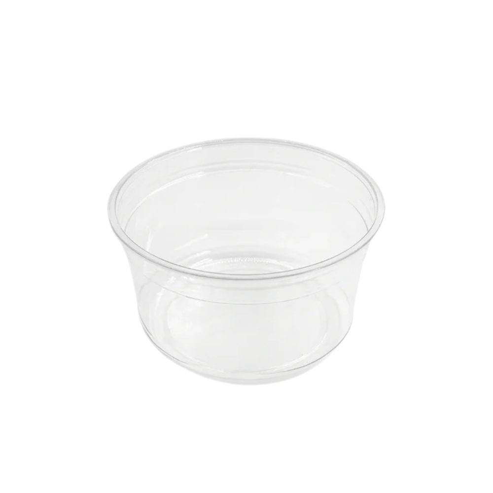 HD 12oz PET Clear Round Salad Container Dessert Cup | 117mm Top