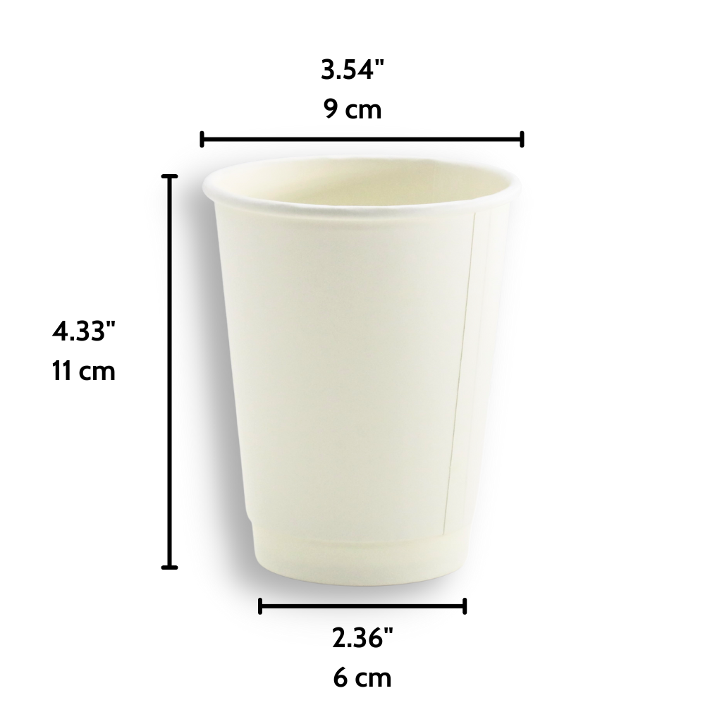 Buy Double Wall Kraft Paper Hot Cup 12 Oz in Bulk Canada – KimEcopak