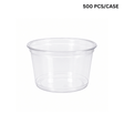 HD 16oz PET Clear Round Salad Container Dessert Cup | 117mm Top - 500 pcs