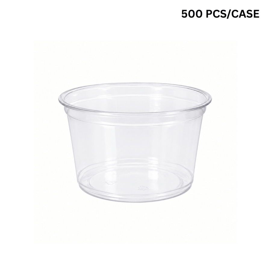 HD 16oz PET Clear Round Salad Container & Dessert Cup | 117mm Top – HD ...