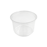 HD 16oz PET Clear Round Salad Container Dessert Cup | 117mm Top