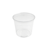 HD 24oz PET Clear Round Salad Container Dessert Cup | 117mm Top
