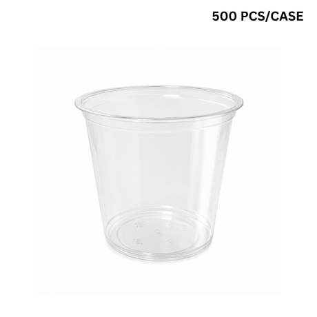 HD 24oz PET Clear Round Salad Container & Dessert Cup | 117mm Top (500 Pcs/Case)