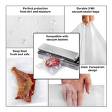 HD31222 3mli Clear Vacuum Bag | 12x22" - feature