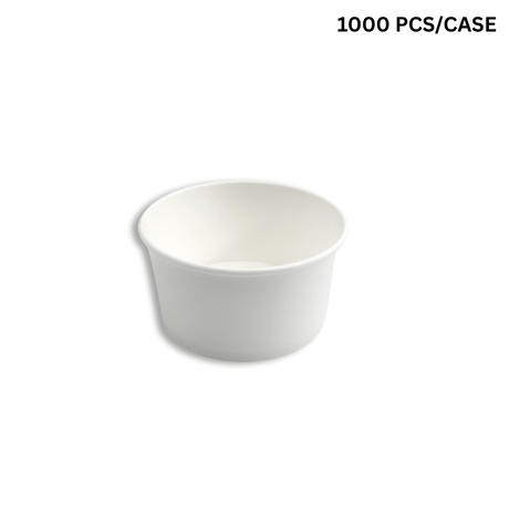 HD 8oz White Double Coating Paper Cup | 98mm Top (Base Only) - 1000 pcs