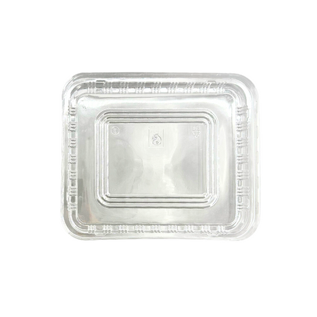 HG107 Lid | 230x195mm Clear Rectangular Lid | Fit HT107 Bento Box (Lid Only) - Back