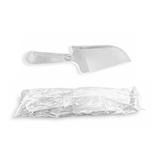 Couteau à gâteau transparent jetable en plastique emballé individuellement - 100 pièces