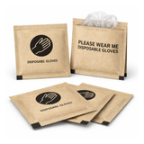 Individually Wrapped Disposable Plastic Food Service Gloves – 100pk Portable Hand Covers for Catering, Prep & Serving