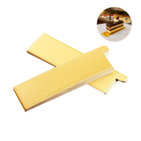JK0012 | 5.1x1.5" Golden Rectangular Cake Paper Pad W/ Handle