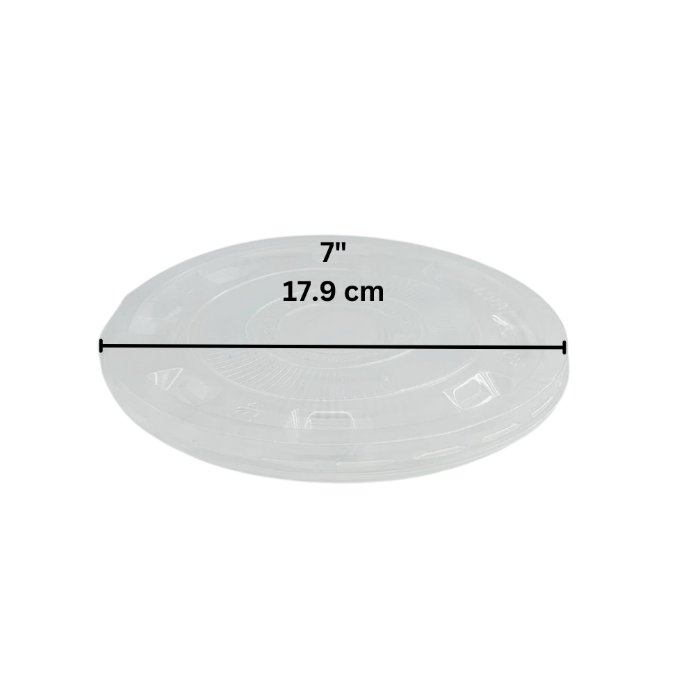 JM179 | 179mm PP Clear Round Soft Lid | Fit 2000P Bowl (Lid Only) - size