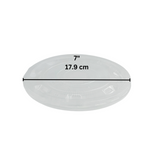 JM179 | 179mm PP Clear Round Soft Lid | Fit 2000P Bowl (Lid Only) - size