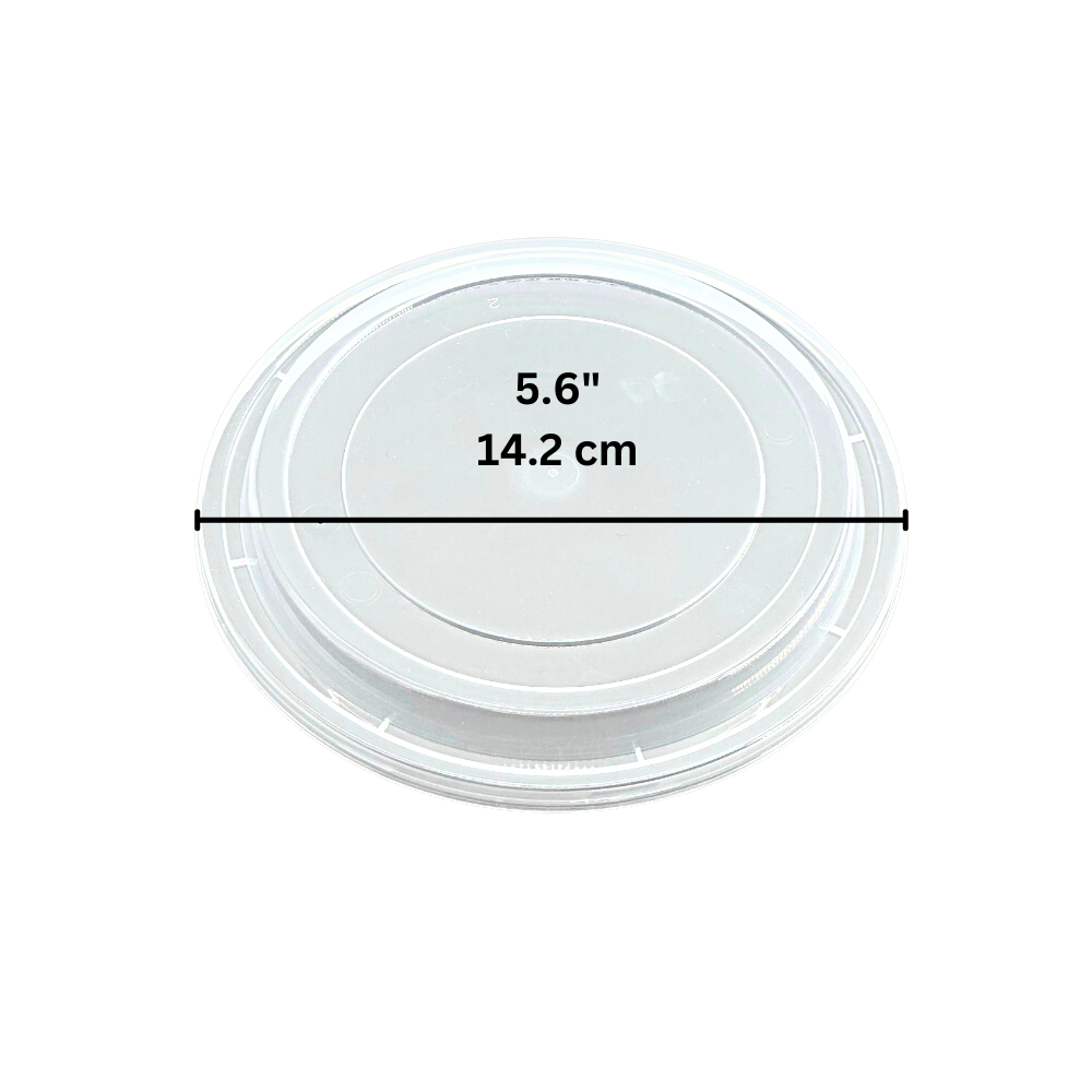 JY-142 | 142mm PP Clear Round Lid | Fit JY-999 Bowl (Lid Only) - size