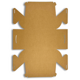 Kraft Cake Paper Box Pastry Box W/ Handle | 11.25x7.25x4.5" - unfolded