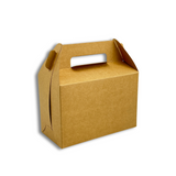 Kraft Cake Paper Box Pastry Box W/ Handle | 7.5x3.75x5" - 200 Pcs