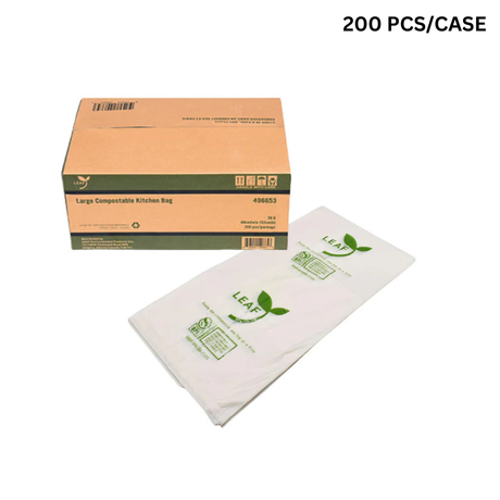 LEA496653 | 0.8mil Compostable Kitchen Bag Bin Liner | 35x52"