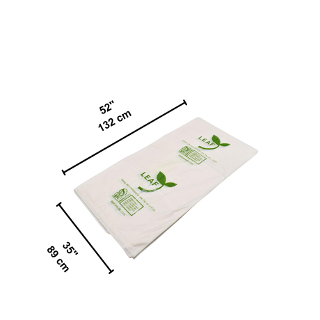 LEA496653 | 0.8mil Compostable Kitchen Bag Bin Liner | 35x52"-size