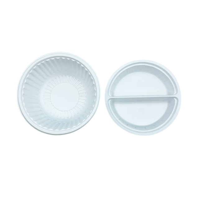 Microwaveable PP White Bowl W/ 2 Compartment Insert (Base + Insert ...