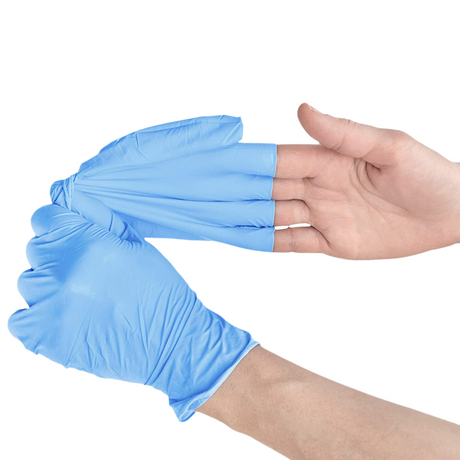 NT-GV-CL Powder Free Nitrile Food Grade Glove | Medium Size - 100 Pcs