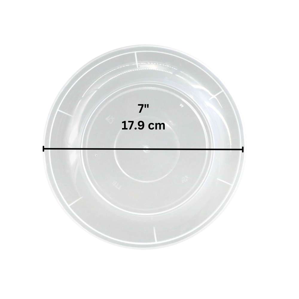 PPB179 | Couvercle rond transparent en PP de 179 mm | Convient au bol PPB1100 (couvercle uniquement) - 300 pièces