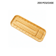 PP Wood Pattern Sushi Tray For Unagi (200 Pcs/Pack)