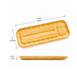 PP Wood Pattern Sushi Tray For Unagi (200 Pcs/Pack) - size