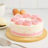 Plastic Pink Heart Cake Wrap Film | 13.78x2.75" - 1000 Pcs