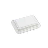 RE-16 | HD 16oz Microwaveable PP White Rectangular Container W/ Lid