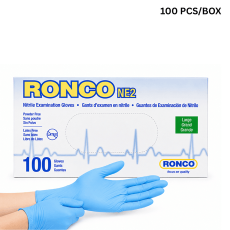 RON945L | 4mil Nitrile Food Grade Glove | Large Size - 100 Pcs