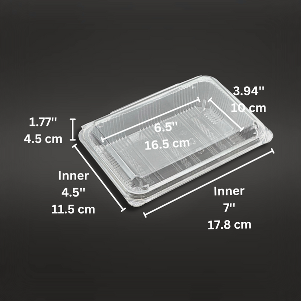 Sugarfiber™ 8x8 inch 3 Compartment Square Hinged Container