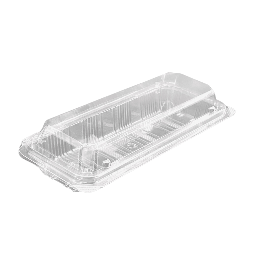 SSC-6B | Clear PET Rectangular Hinged Sushi Container | 8.9x3.78x2" - 400 Pcs