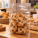 Ultra Clear Self Adhesive PP Bag Cellophane Treat Bag | 7x9" - with cookie
